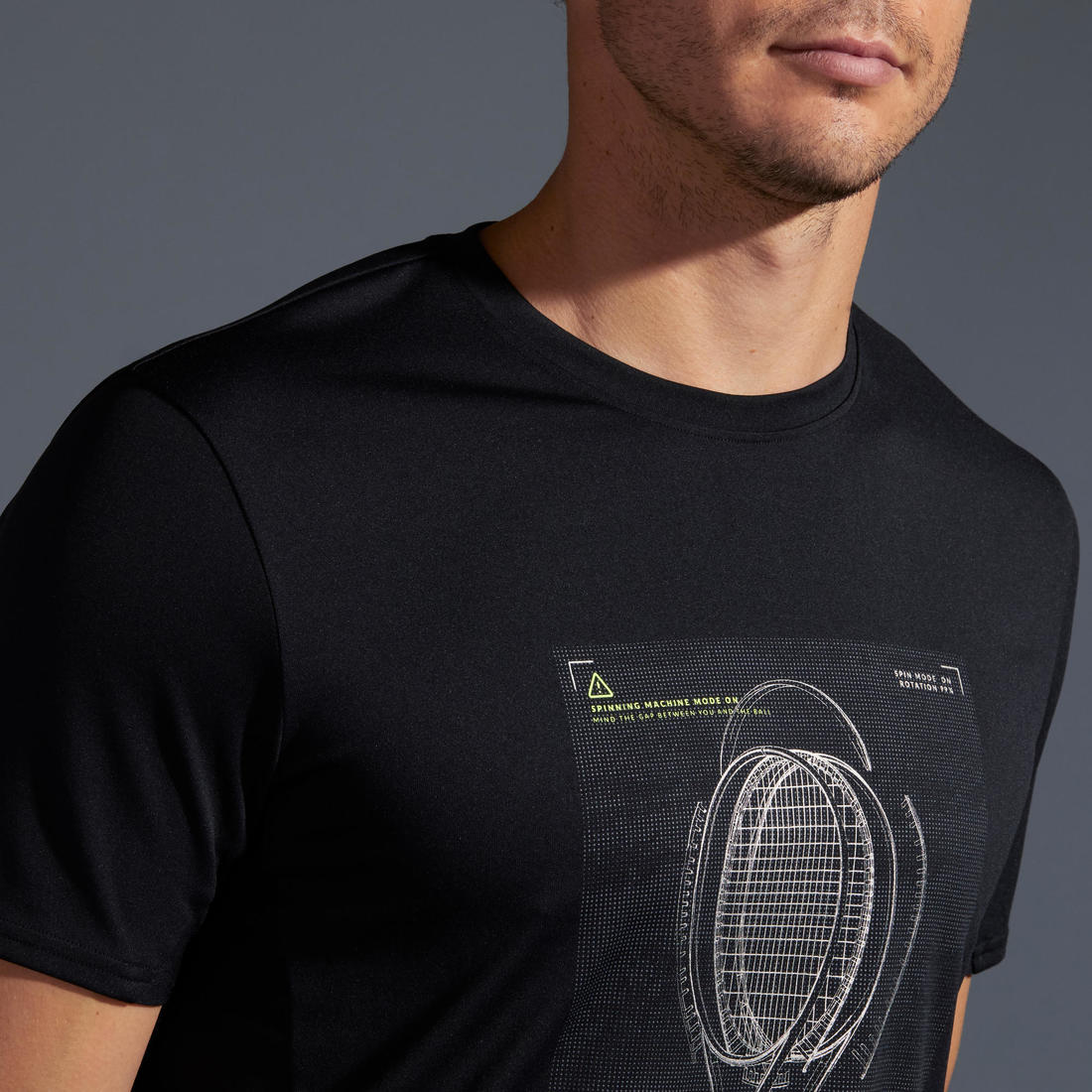 T-Shirt de tennis manches courtes homme - Essential blanc