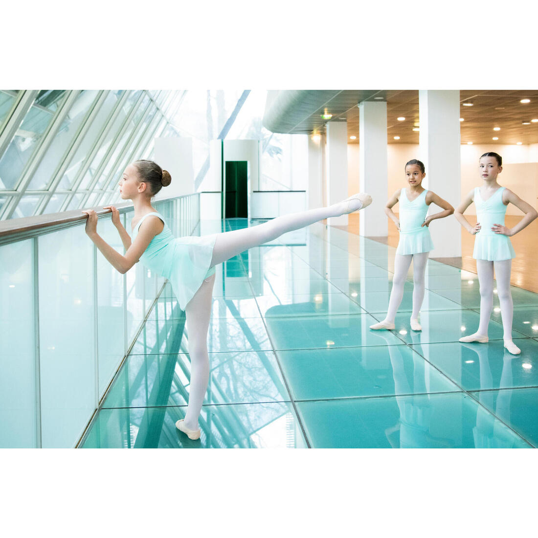 Jupette danse classique en voile fille
