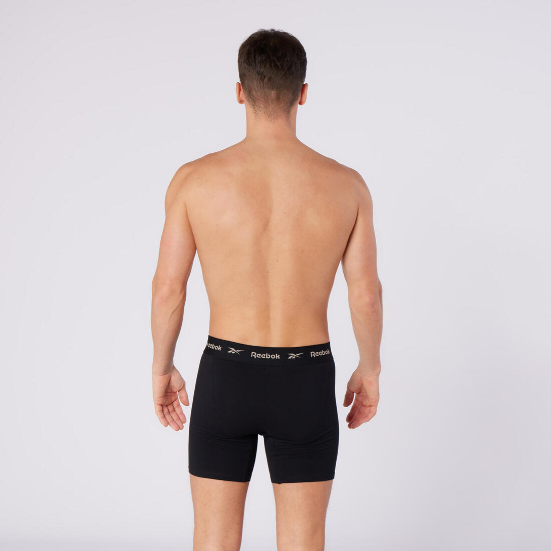 Caleçons en coton homme, noir, lot de 4