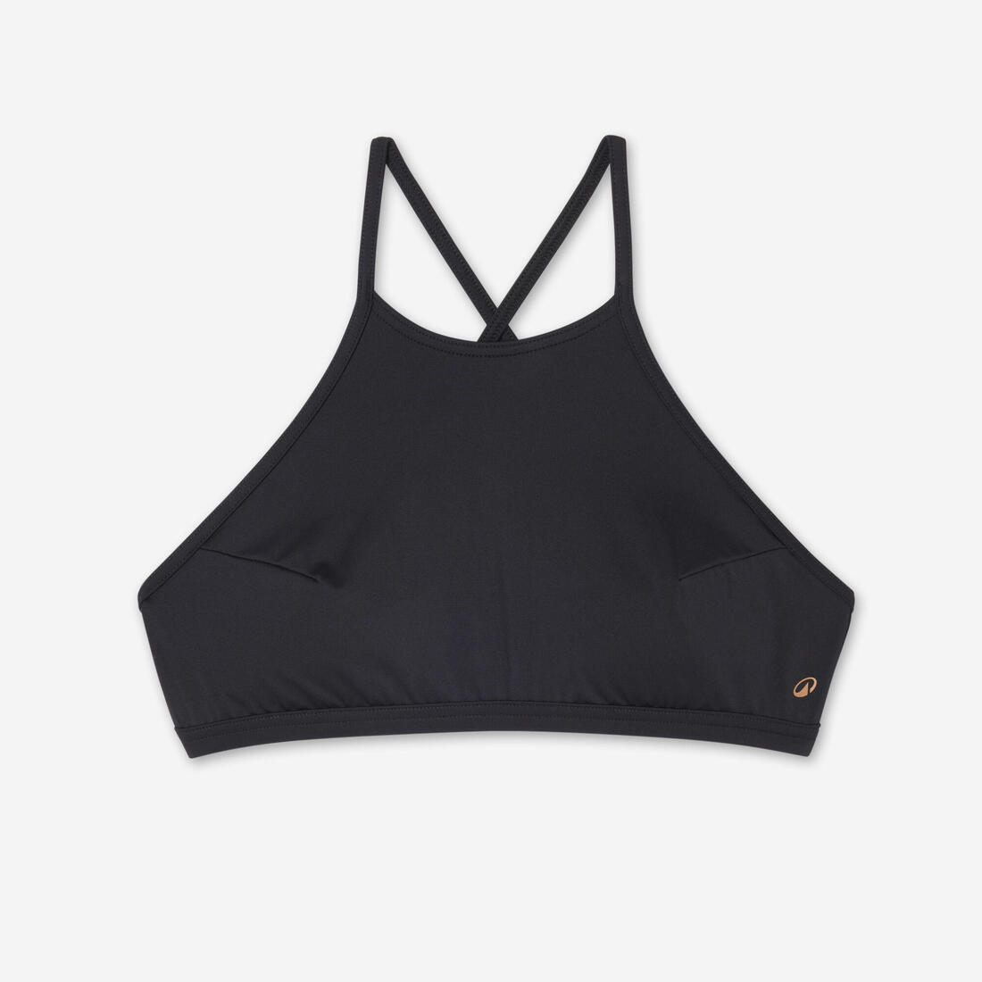 Haut de maillot de bain femme brassière de surf avec coques andrea noire