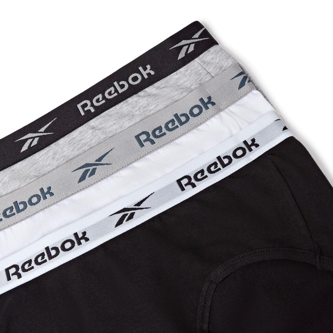 Lot de 3 culottes femme, noir/blanc/gris