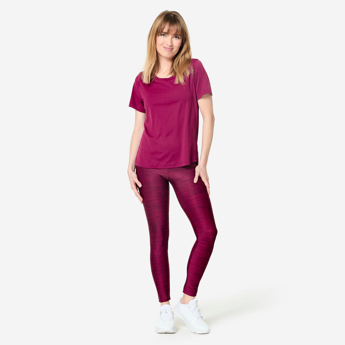 T-shirt fitness manches courtes femme