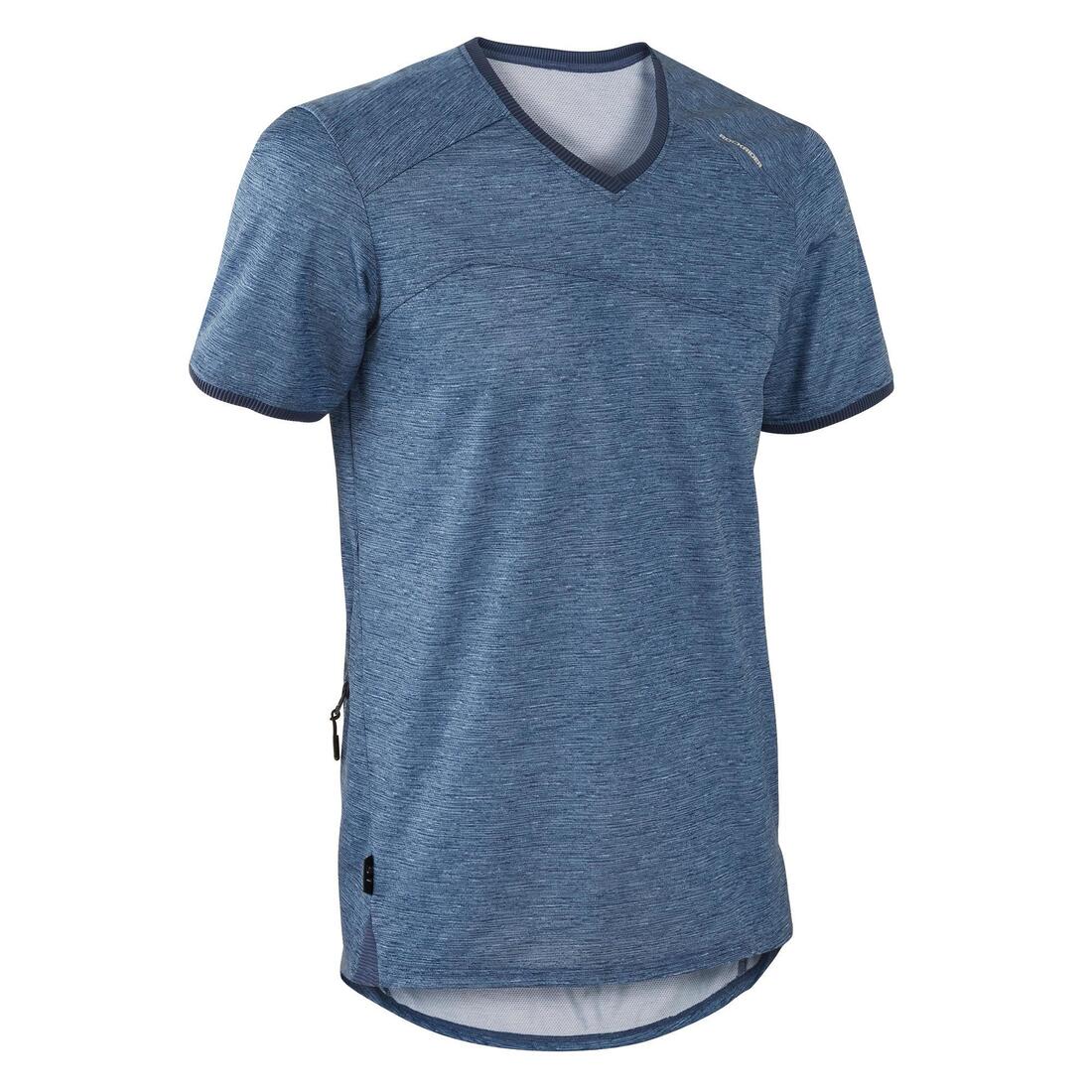 MAILLOT MANCHES COURTES VTT ST 100 HOMME BLEU – bleu abysse