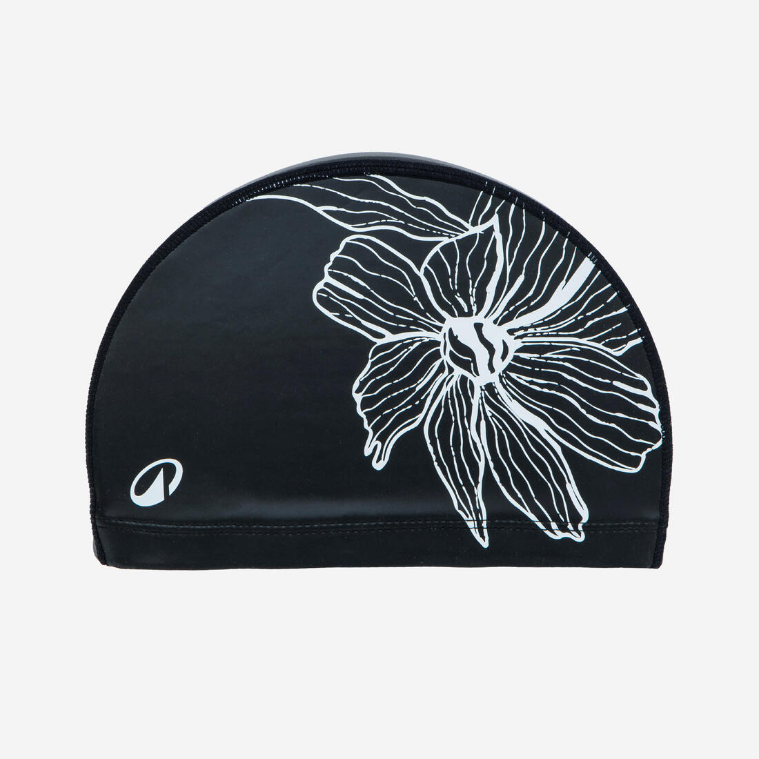Bonnet de bain en maille enduite - tissu imprimé - taille m - blanc line