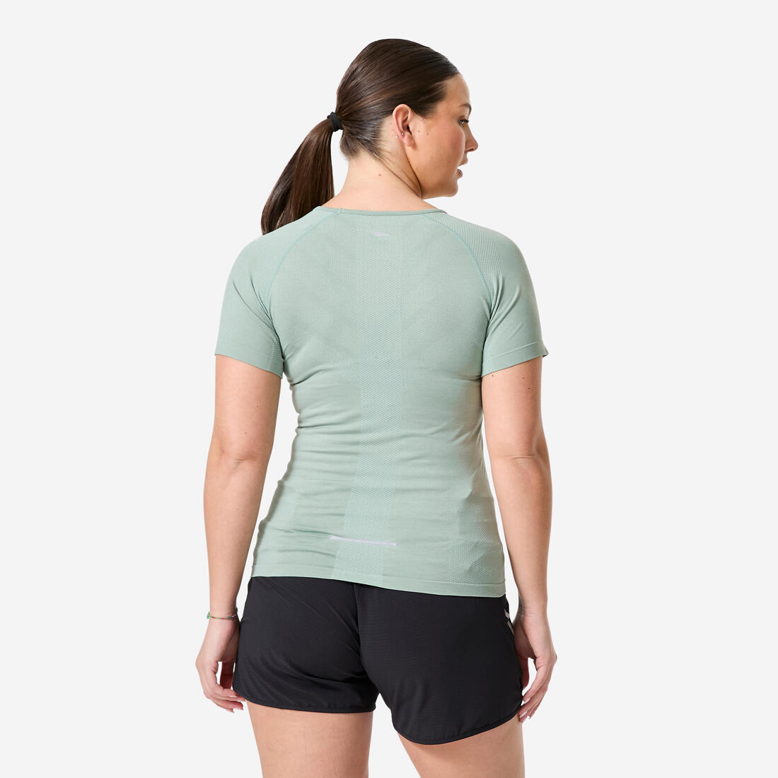 T-shirt running & trail sans couture femme - kiprun run 500 confort slim