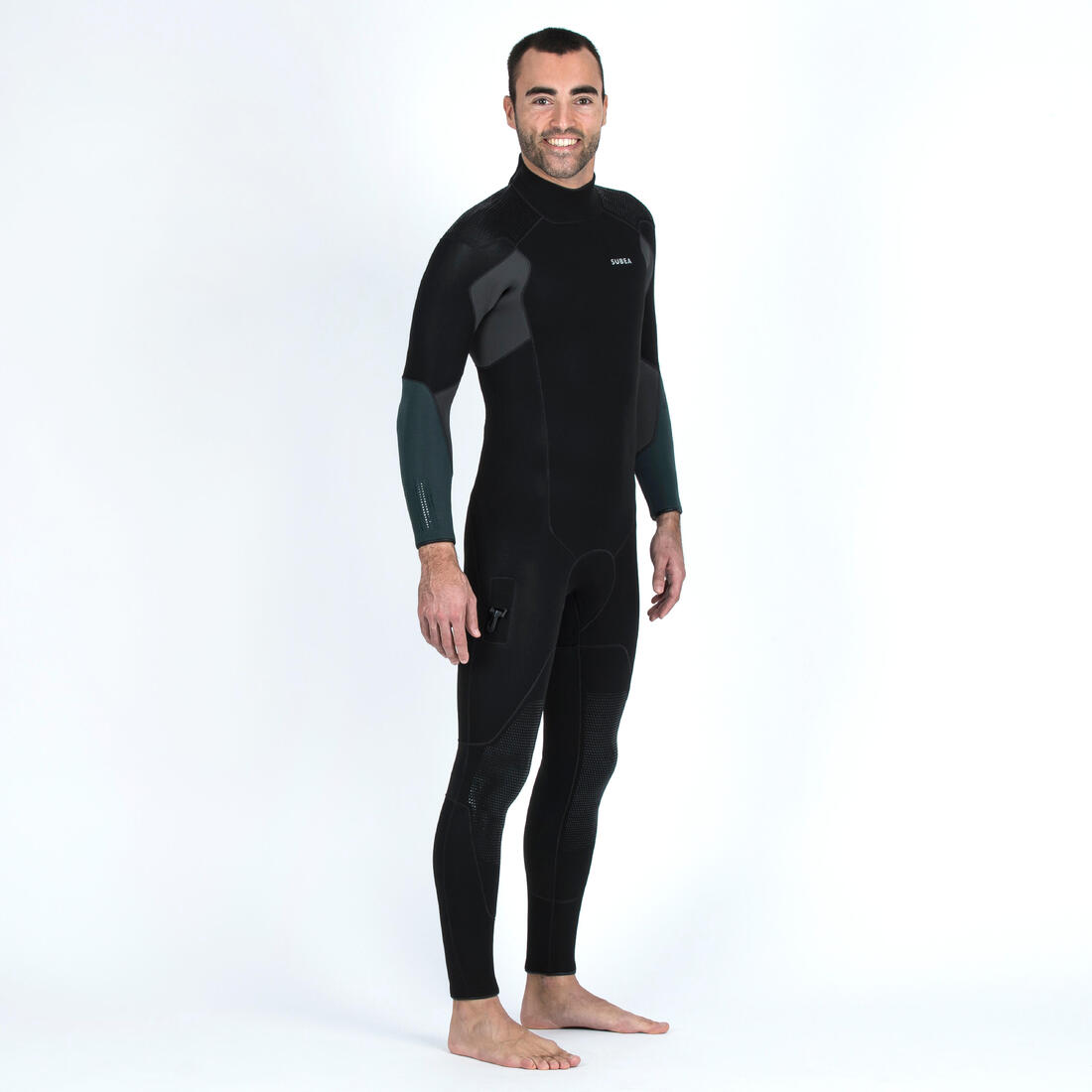 Combinaison néoprène de plongée bouteille SCD 900 Homme 5 mm Noir Kaki