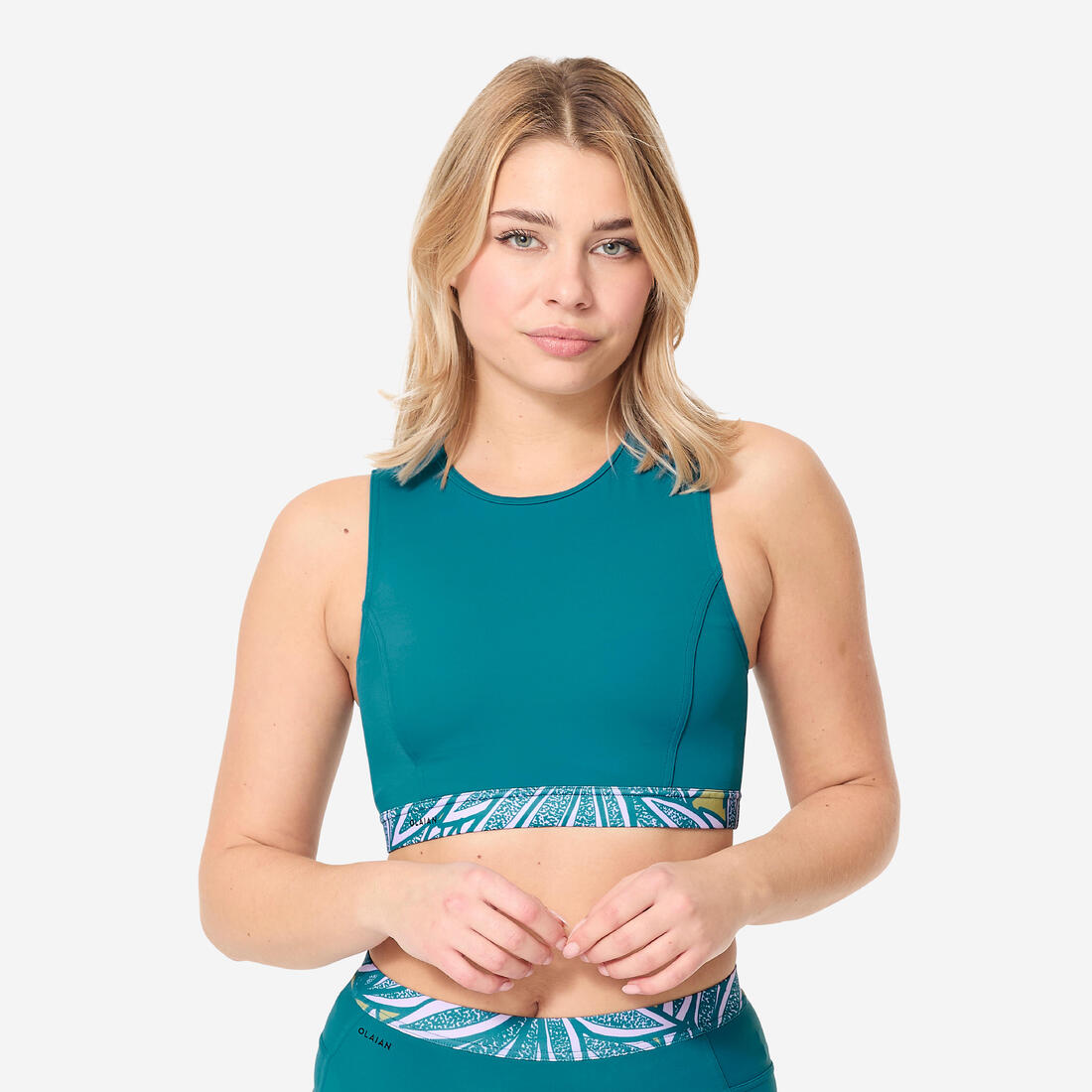 Brassière femme carla hawaii avec back zip et coques amovibles hydrophobes