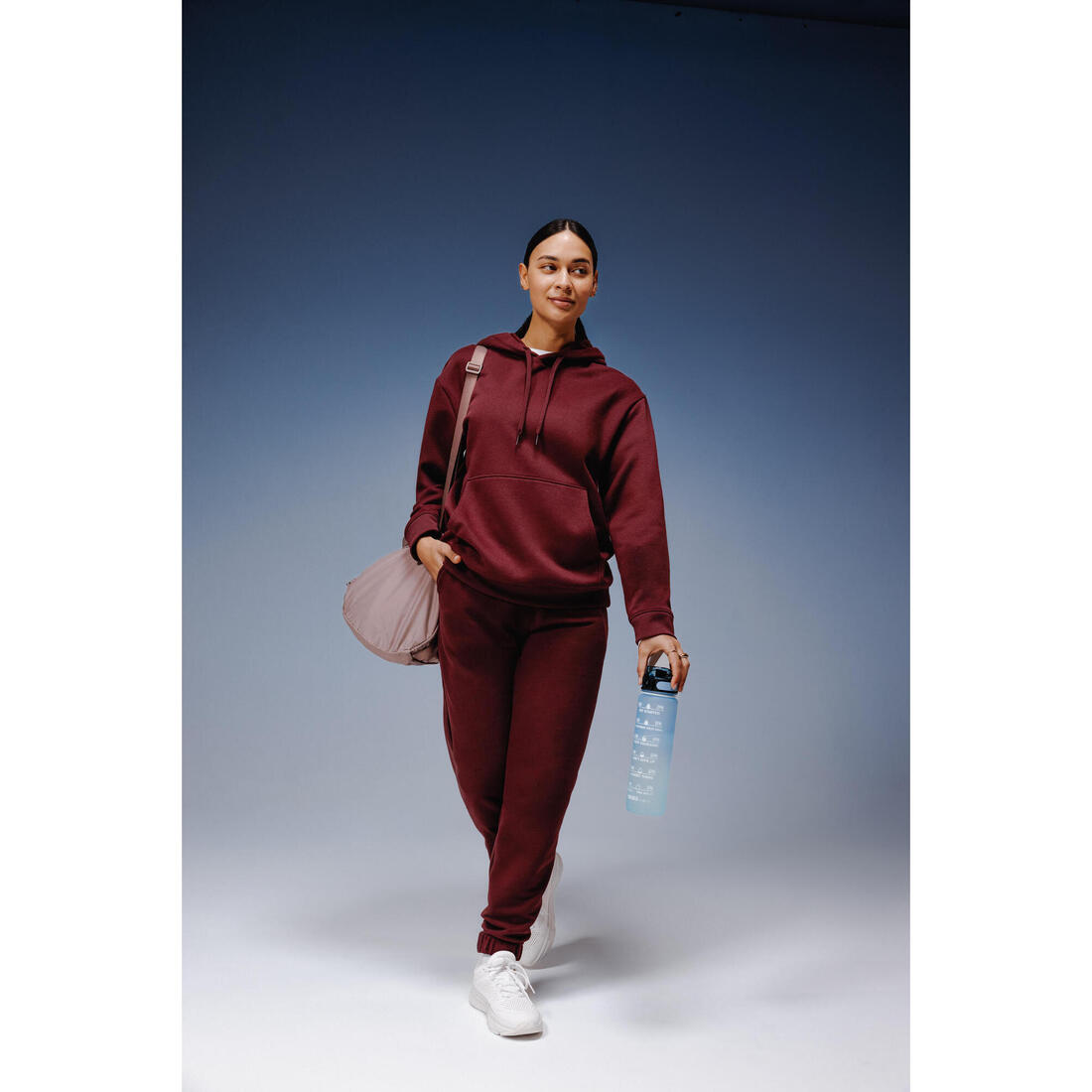 Pantalon de jogging droit en coton femme