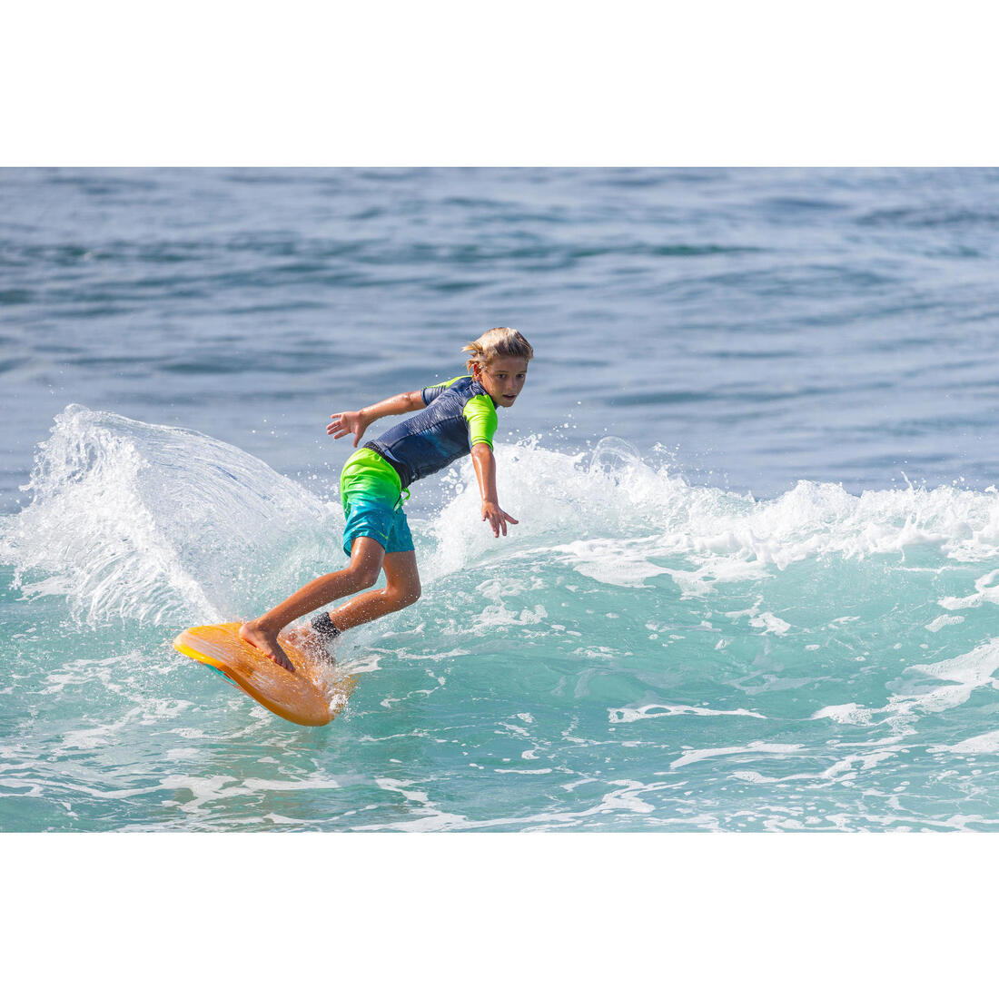 Planche de surf mousse 6' - 500 jaune