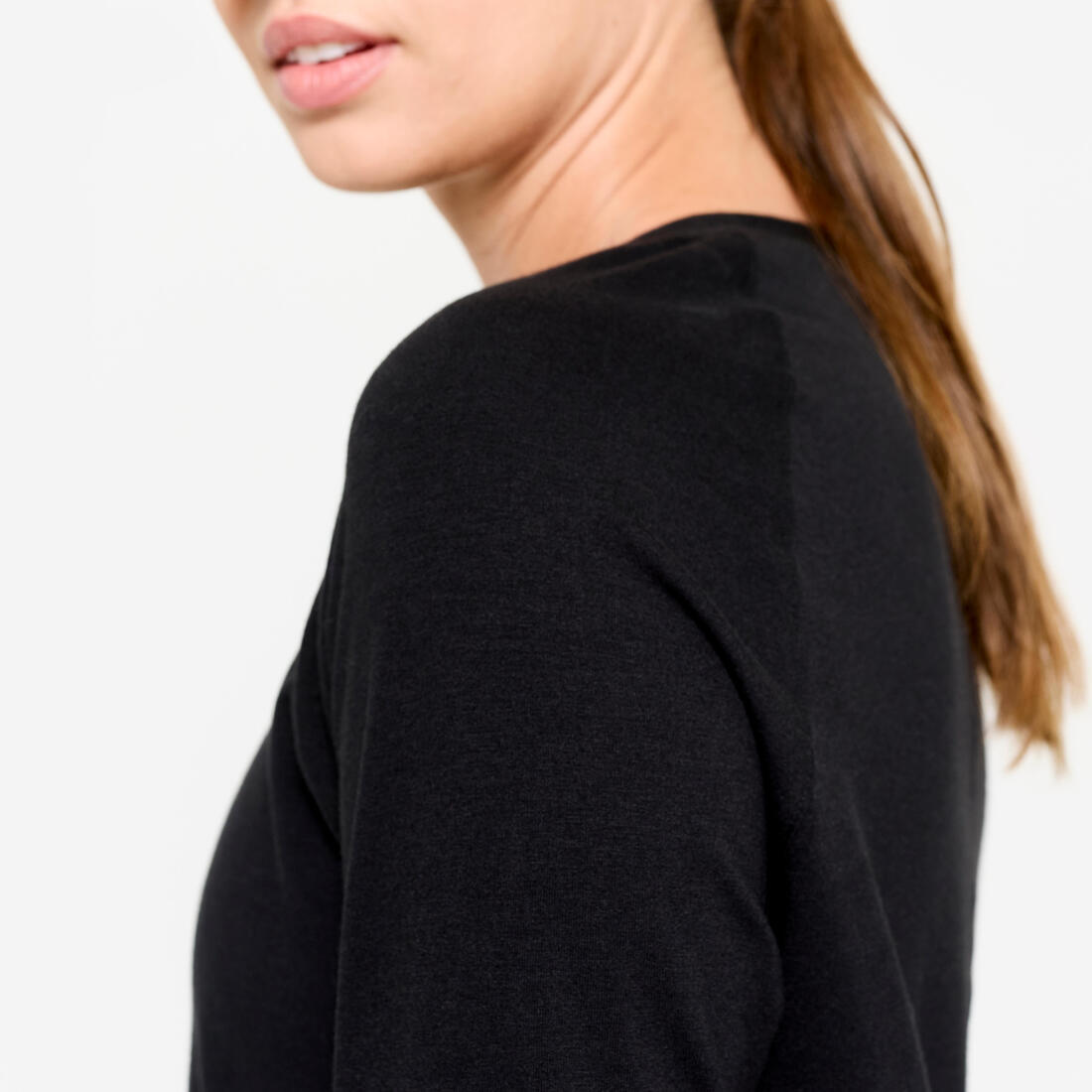 Tee-shirt en coton manches longues femme
