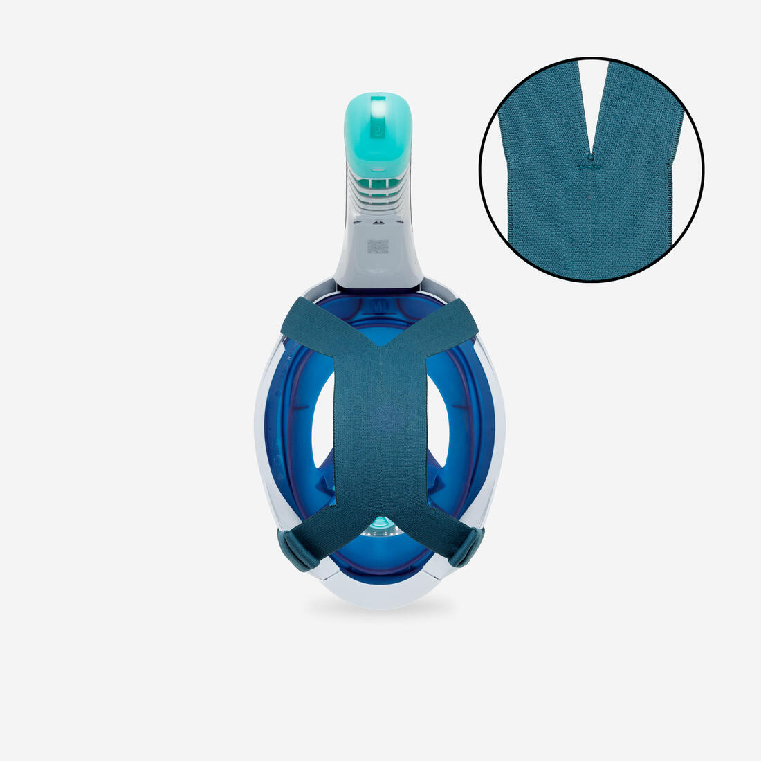 Masque snorkeling surface easybreath + avec valve acoustique > 10 ans - jungl