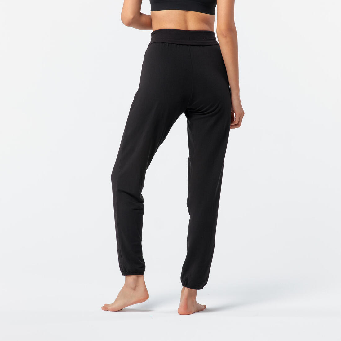 Pantalon de danse moderne fluide noir femme
