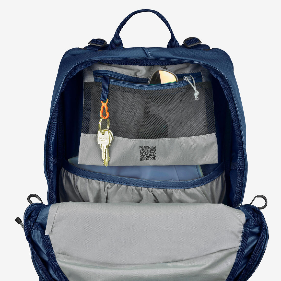 Sac à dos de randonnée ventilé 25L, MH500 khaki