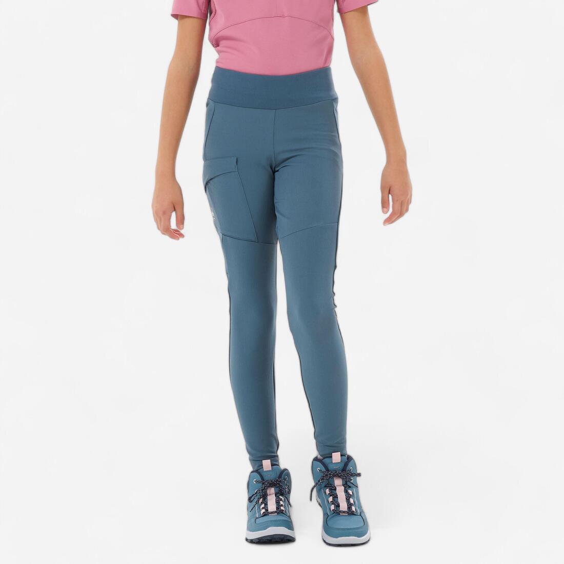 Legging de randonnée enfant, MH500 7-15 ans bleu – 8844382