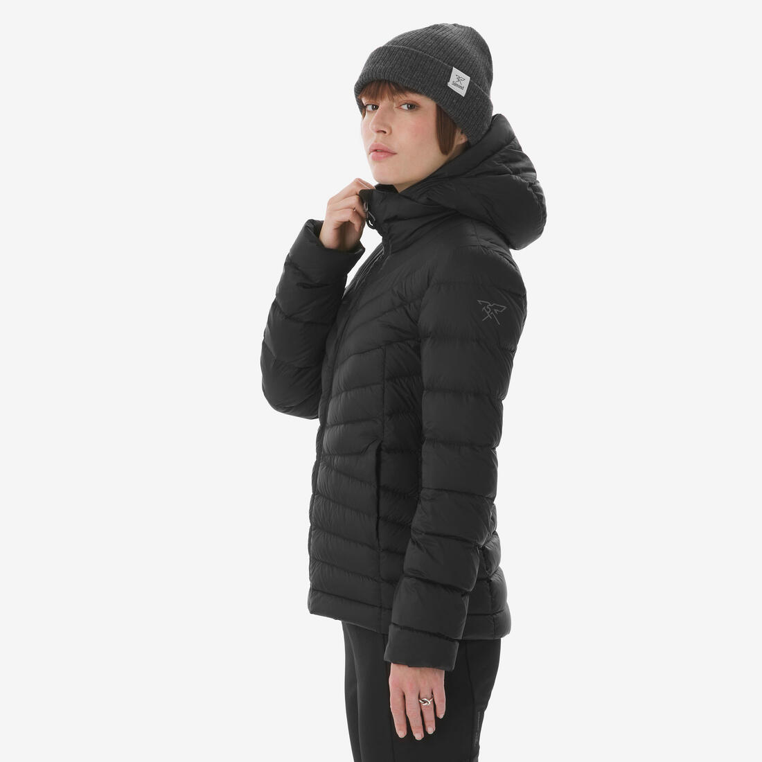Doudoune à capuche en duvet de trek montagne - MT500 -10 °C - Femme