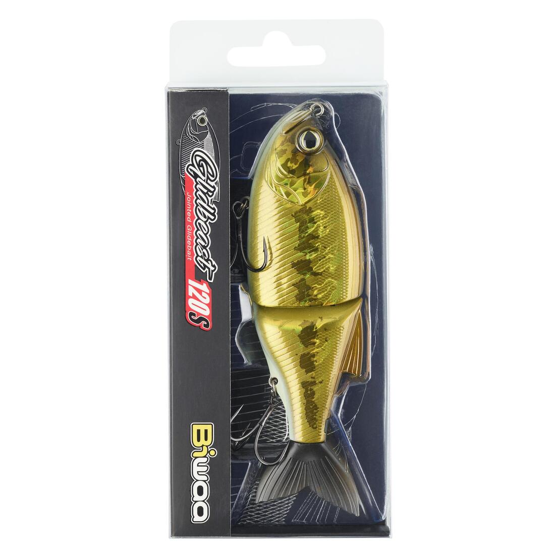 LEURRE PECHE AUX LEURRES BIWAA GLIDBEAST 120S BLACKBASS
