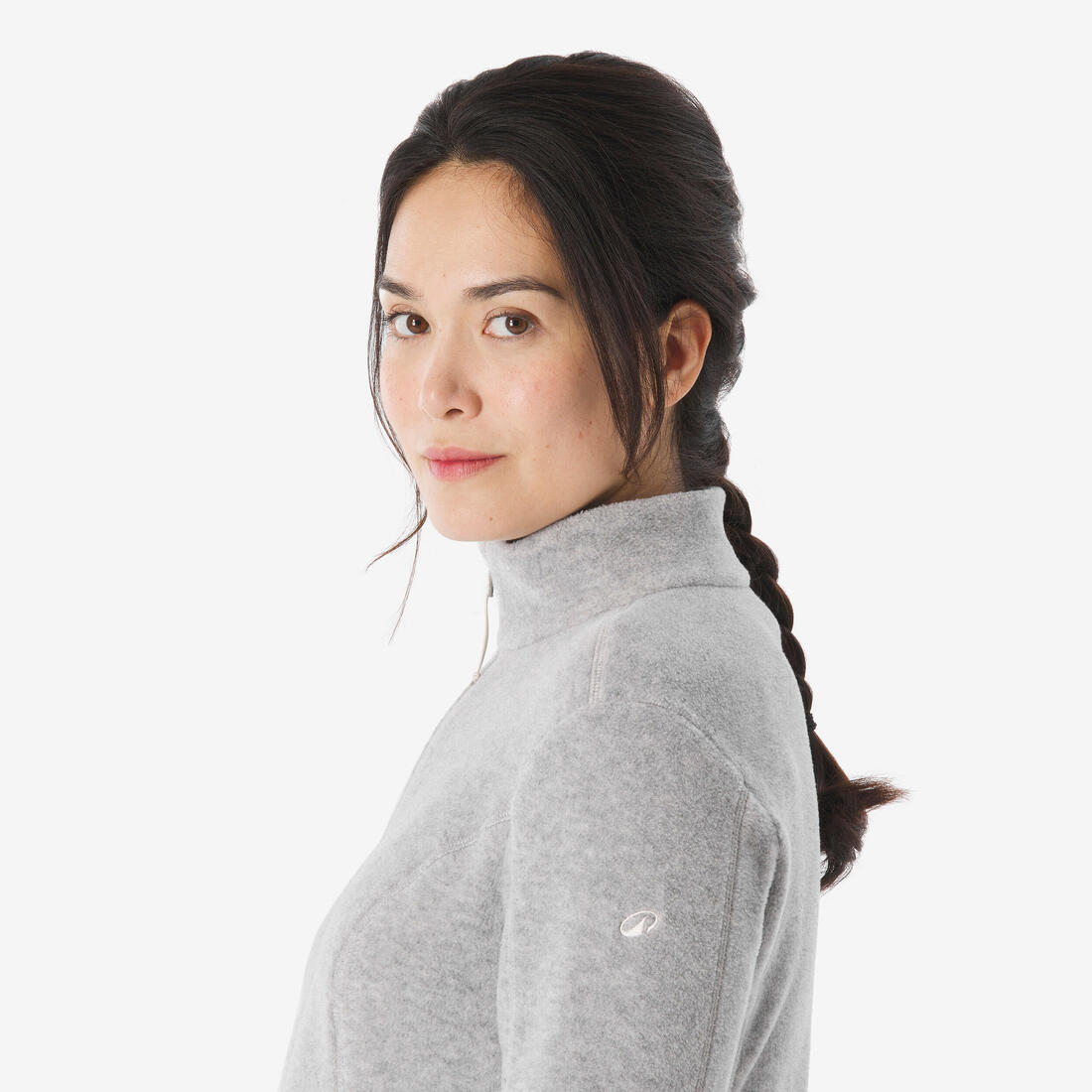Polaire de randonnée montagne femme, MH100 full zip