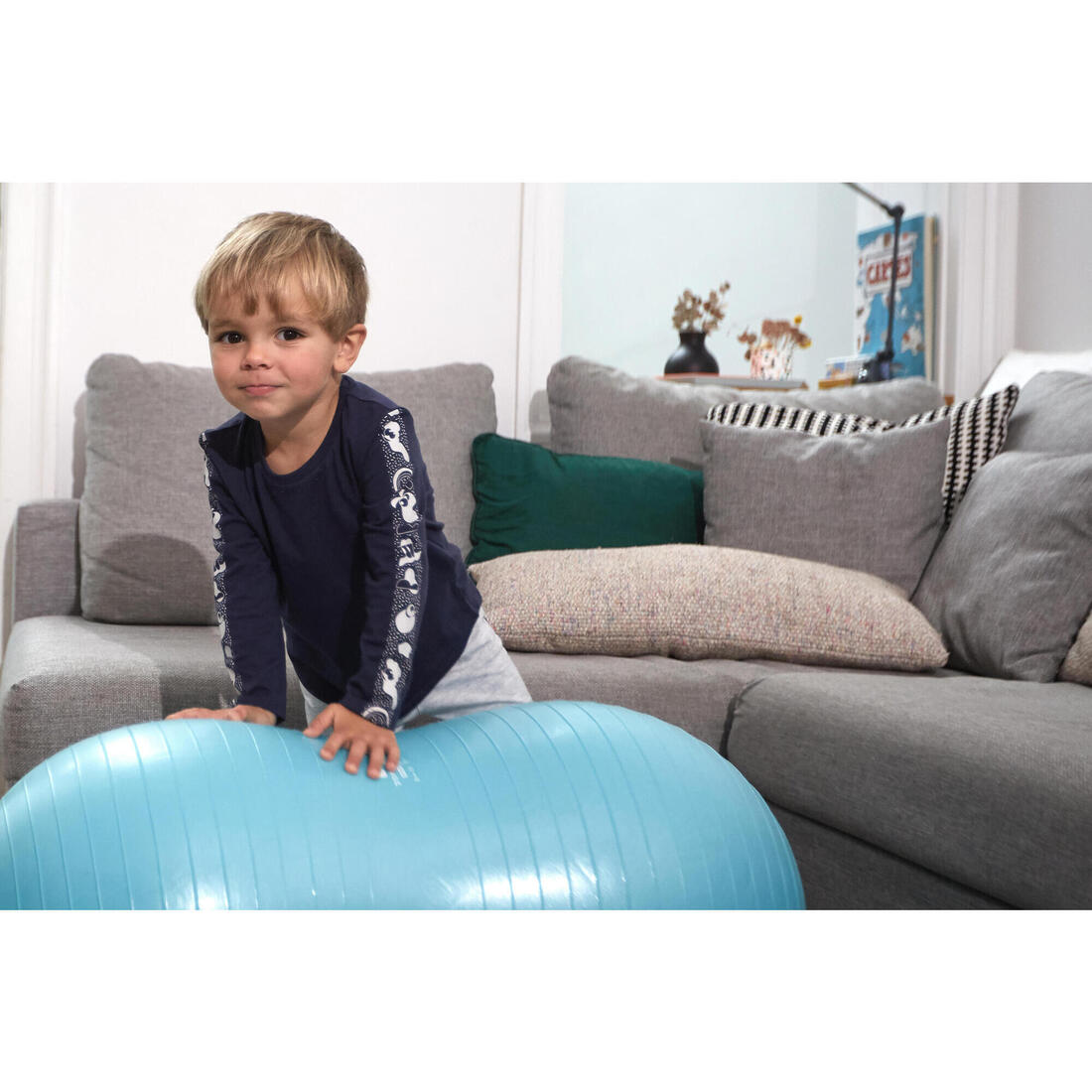 T-shirt manches longues enfant coton - Basique