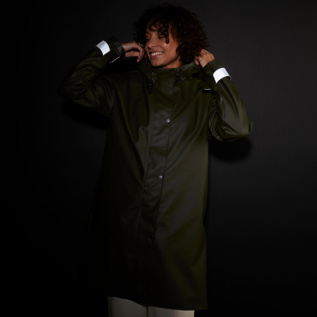 Parka imperméable vélo ville unisexe