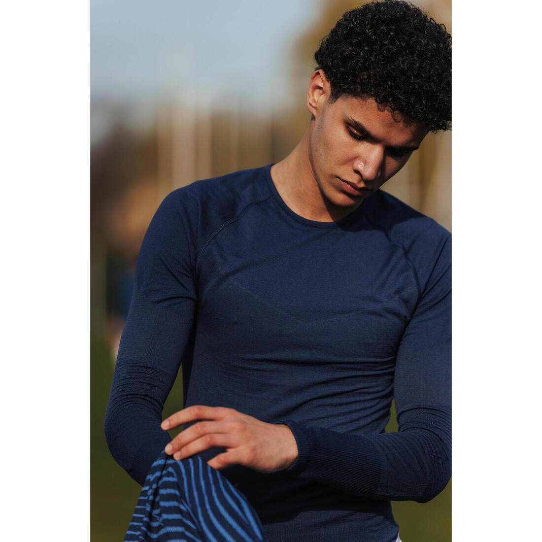 Sous-maillot de foot thermique sans-couture manches longues, Keepdry