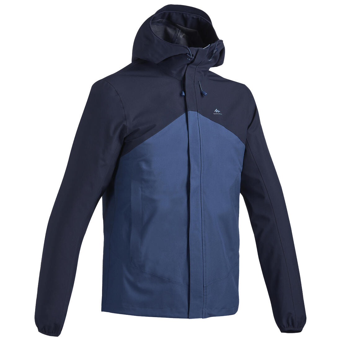 Veste de randonnée imperméable et légère homme, MH100 bleu foncé