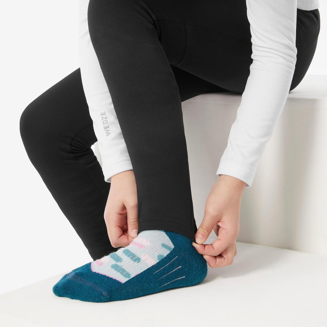 Sous-vêtement pantalon thermique de ski enfant 4-14 ans, BL 500