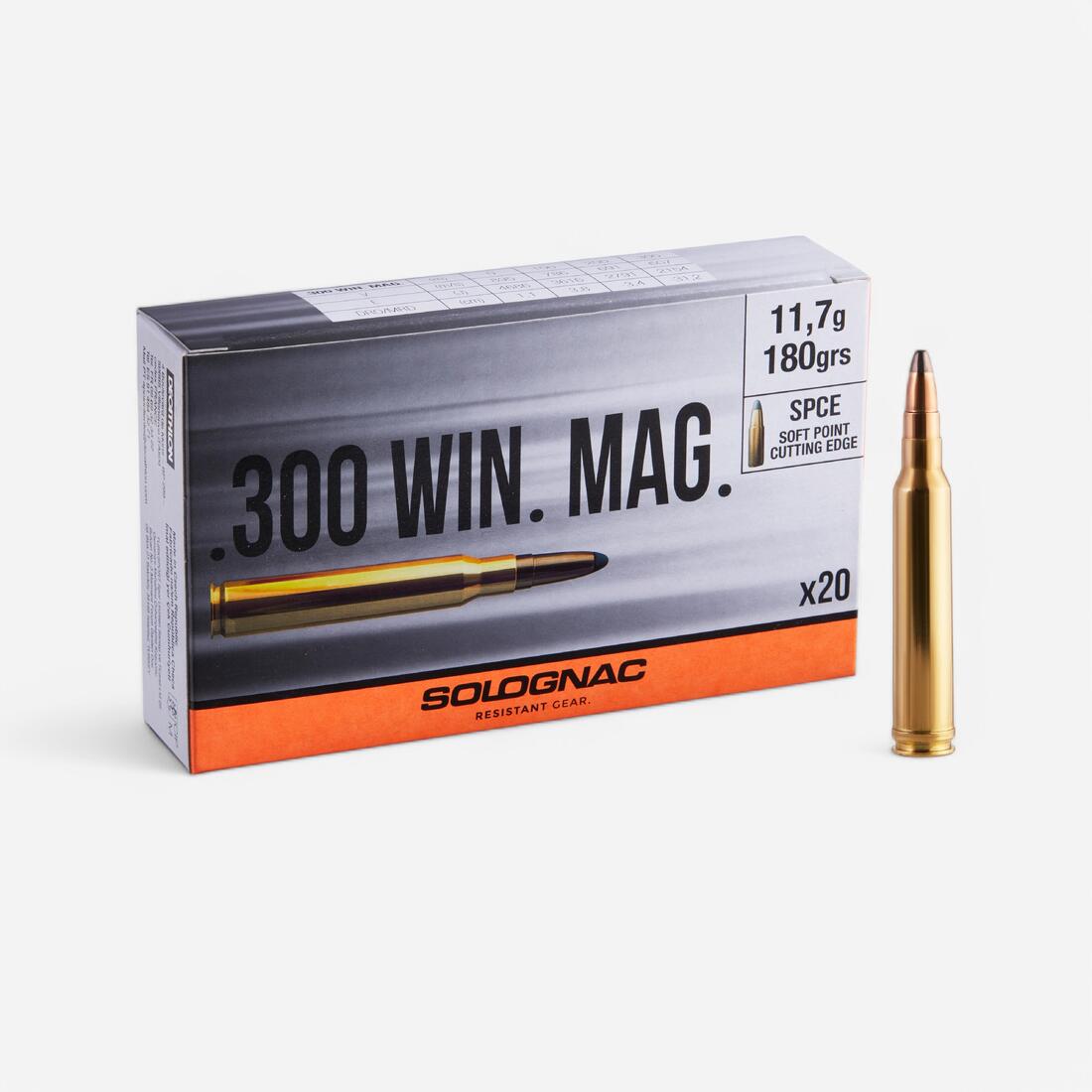 Balle 300 WINCHESTER MAGNUM 11,7G/180GRS X20 – cuivré