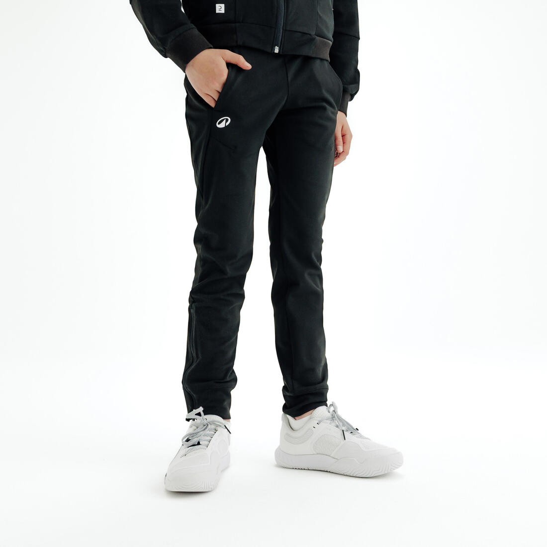 Pantalon de tennis garcon - tpa 500  noir