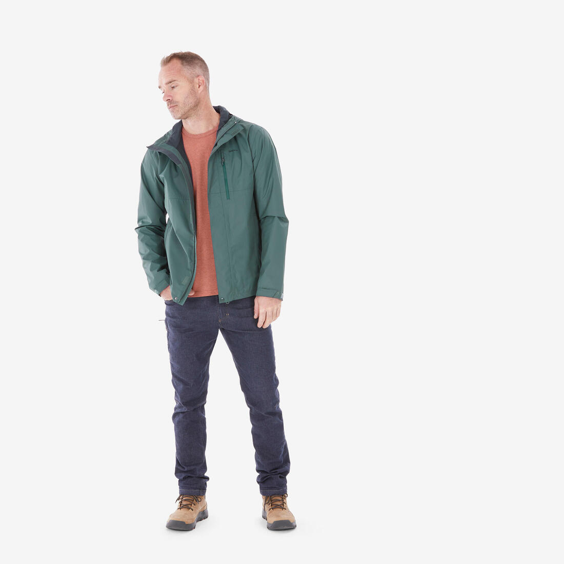 Veste de randonnée imperméable homme, NH500