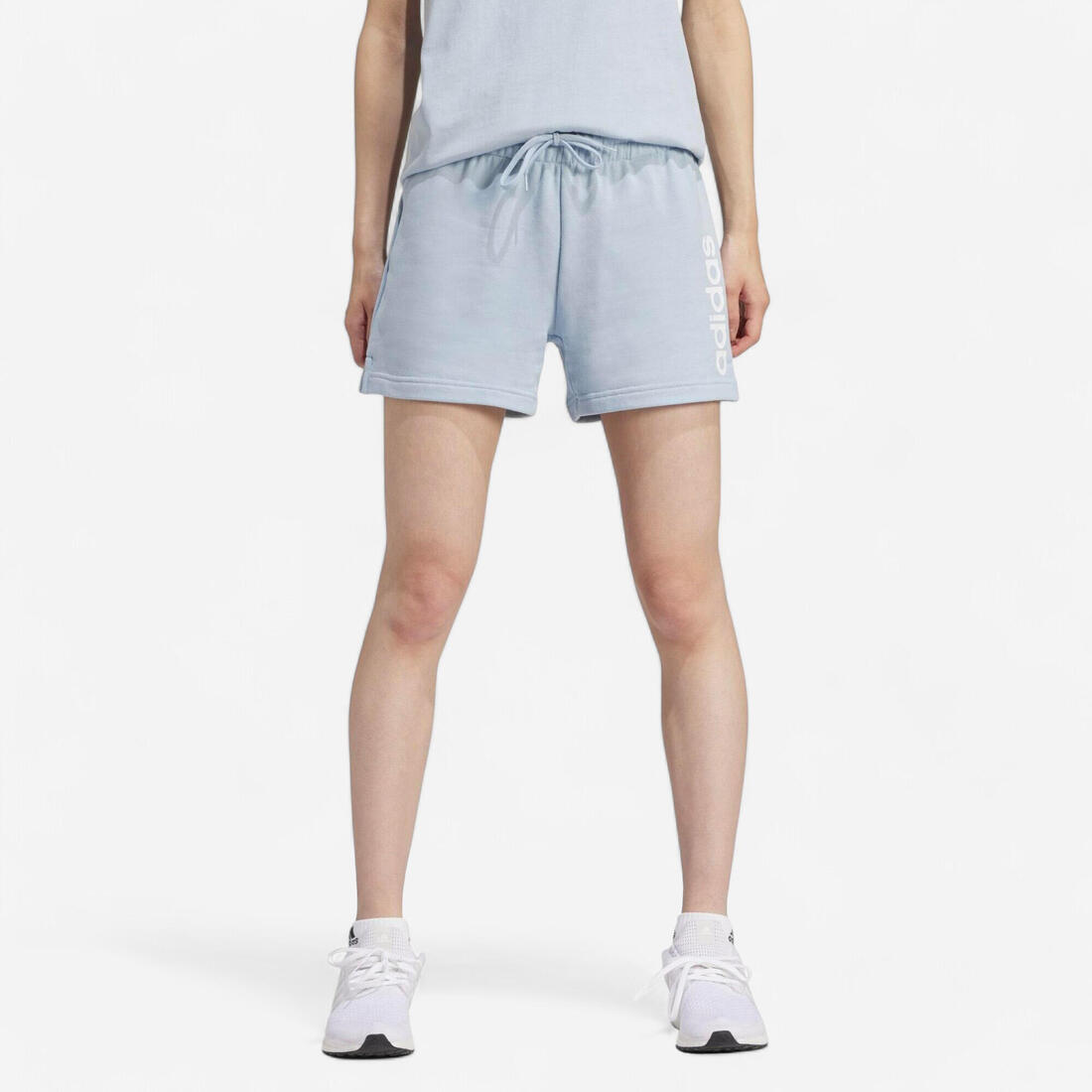 SHORT DE FITNESS SOFT TRAINING ADIDAS FEMME BLEU – bleu clair
