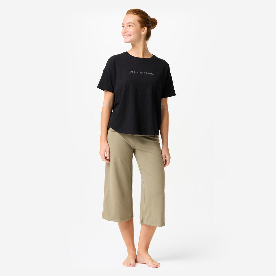T-shirt manches courtes de yoga femme