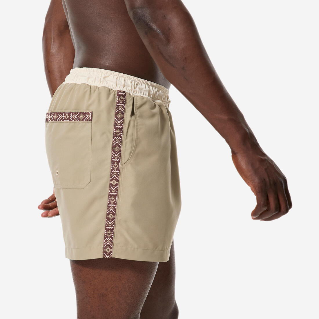 Boardshort surf short de bain court 15" homme, 100 Palmito