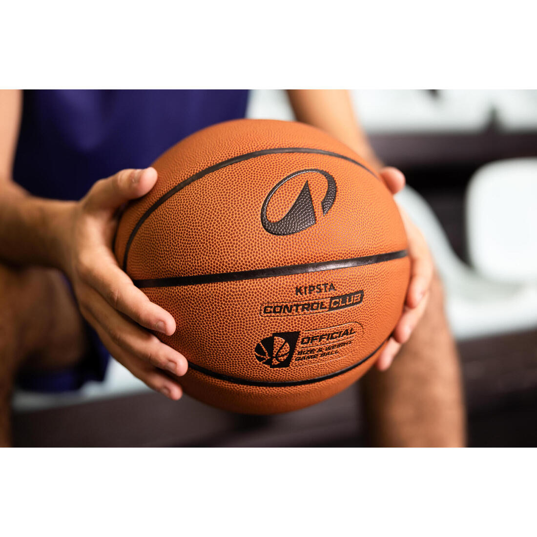 Ballon de basketball taille 7 - CONTROL CLUB BT100 marron