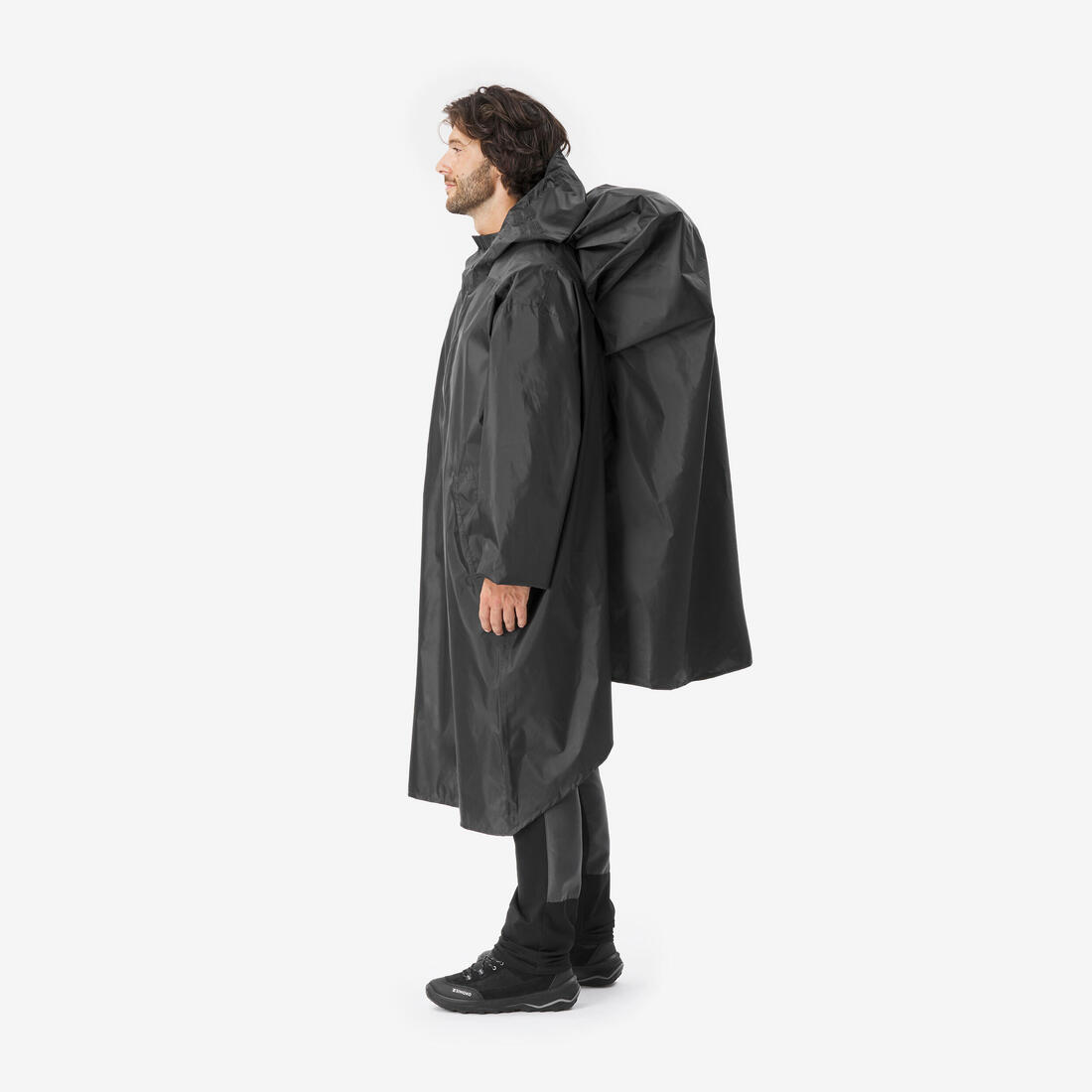 Poncho pluie de randonnée - MT500  - 60L - Noir