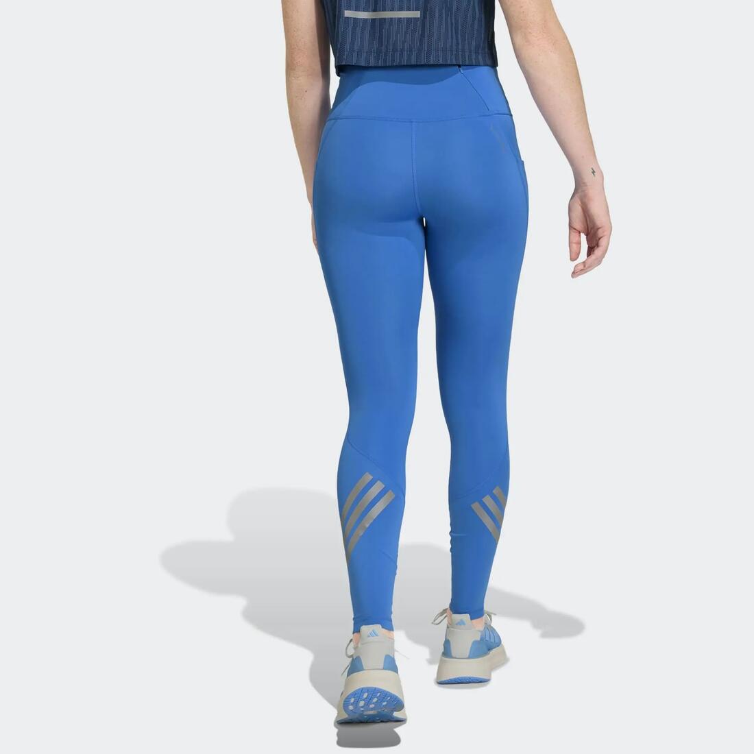 Legging de running confortable taille haute femme, adidas ADI365 bleu