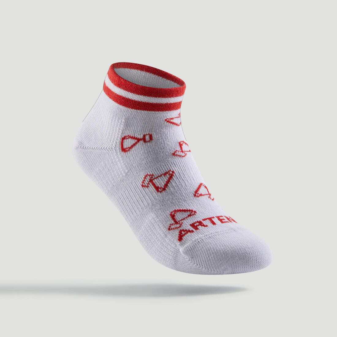 CHAUSSETTES DE SPORT ENFANT MI-HAUTES RS 160 MARINE LOT DE 3