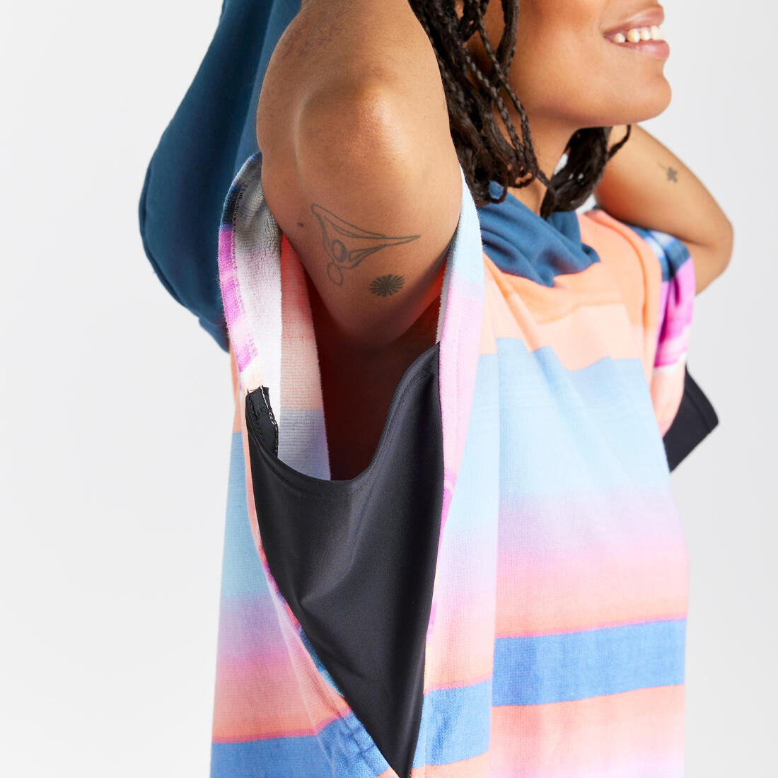 Poncho de plage surf adulte à partir de 150 cm, 500 Sunset