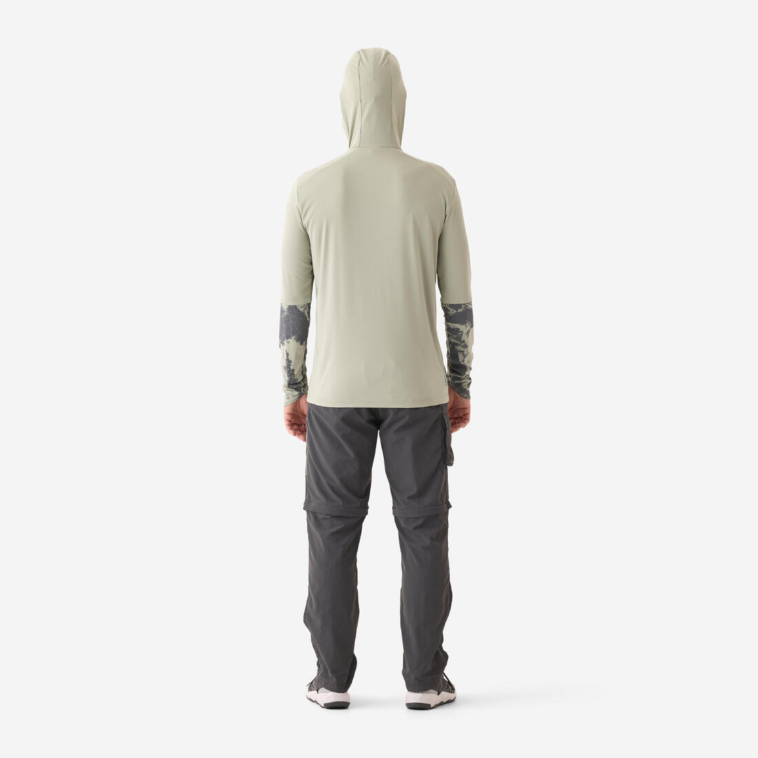 Tee-shirt de pêche anti-uv 500 capuche