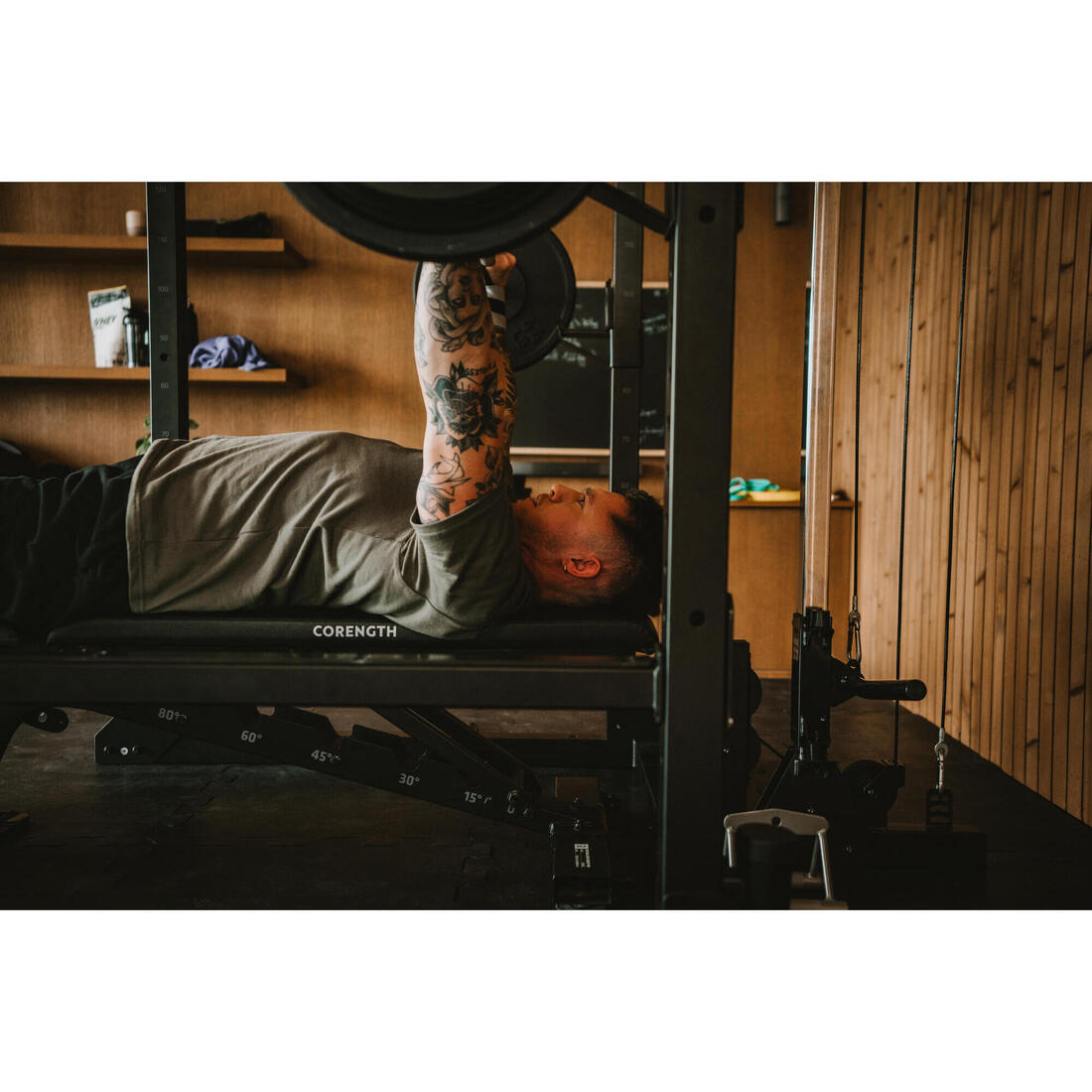 Banc de musculation inclinable et déclinable résistance 300kg