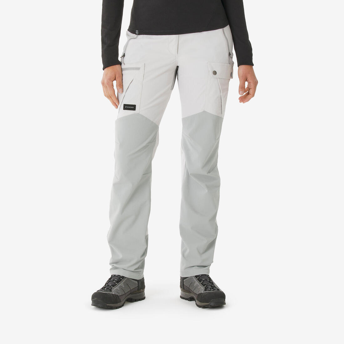Pantalon résistant de trek montagne - MT500 beige - Femme v2