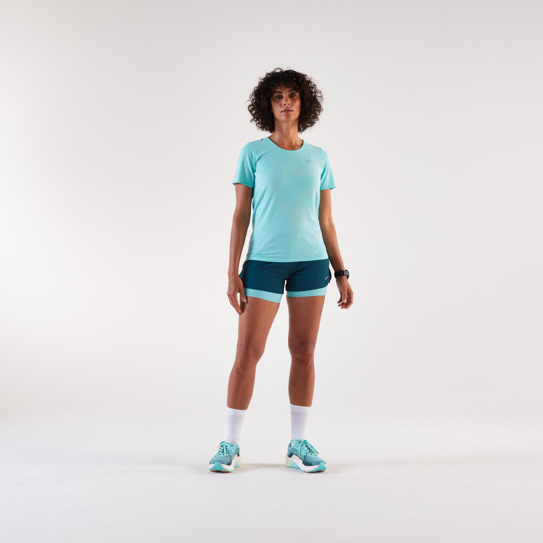 T-shirt de running Femme, Kiprun Run 500 Confort