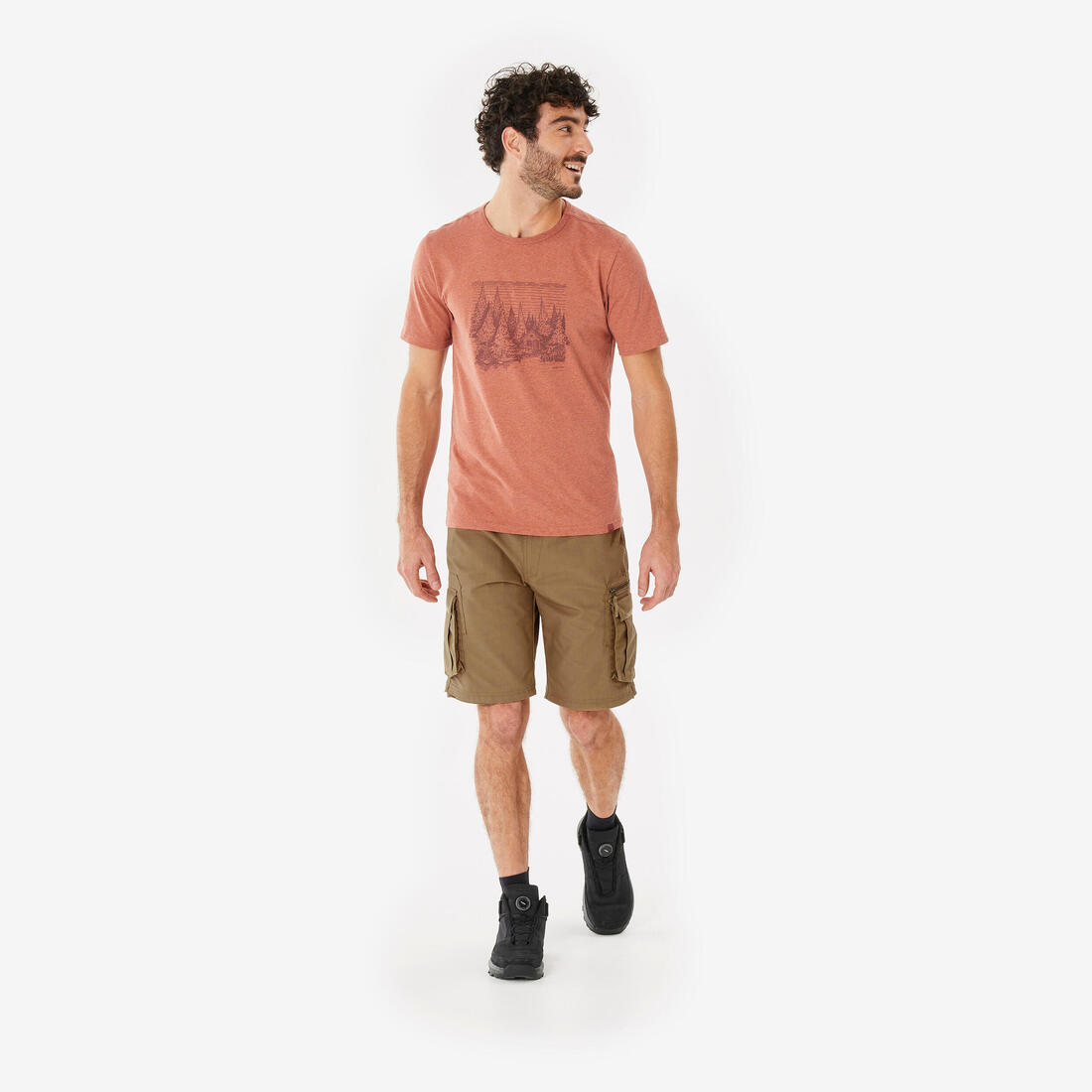 Pantalon cargo de randonnée modulable homme, TRAVEL 500 Modul