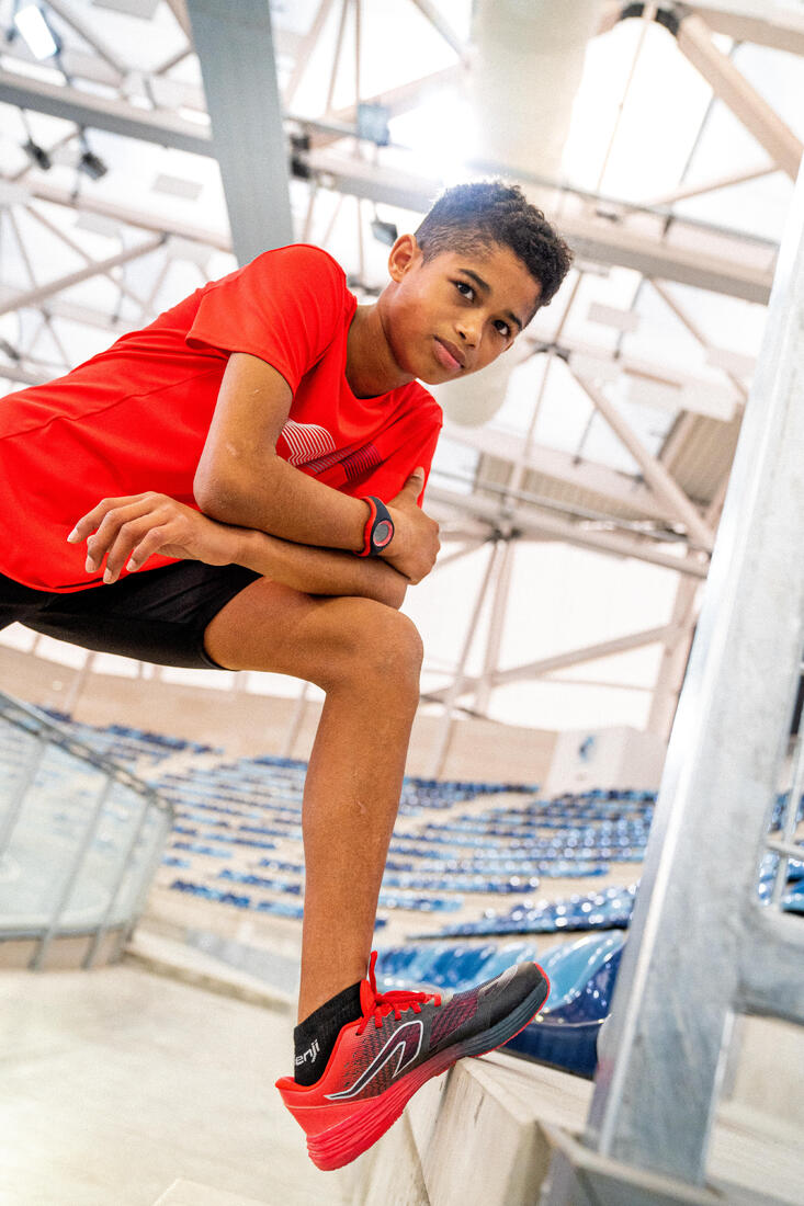 CUISSARD DE RUNNING ENFANT RESPIRANT - KIPRUN DRY NOIR