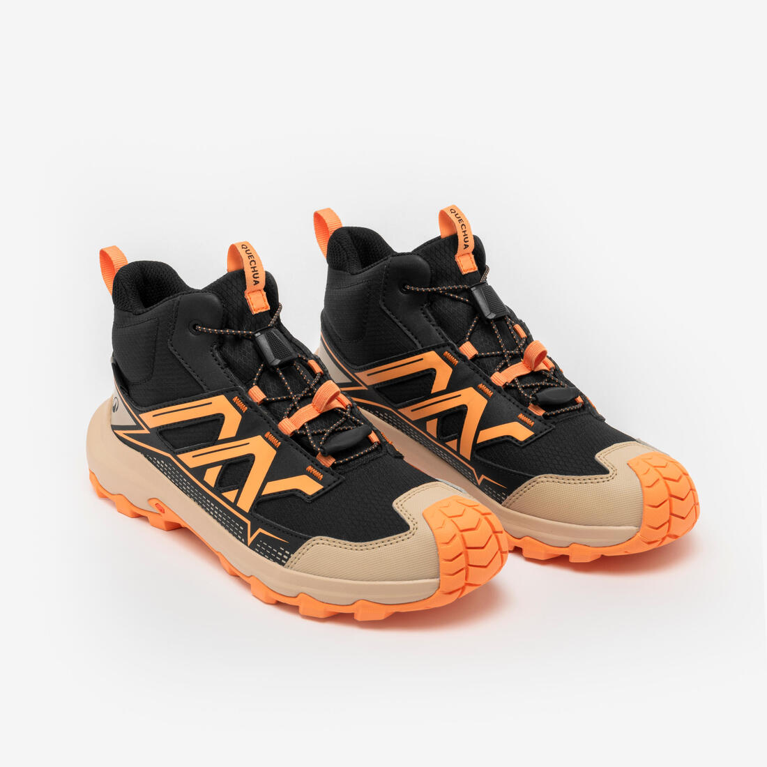 Chaussures de randonnée imperméables enfant du 35 au 38, Crossrock lacets