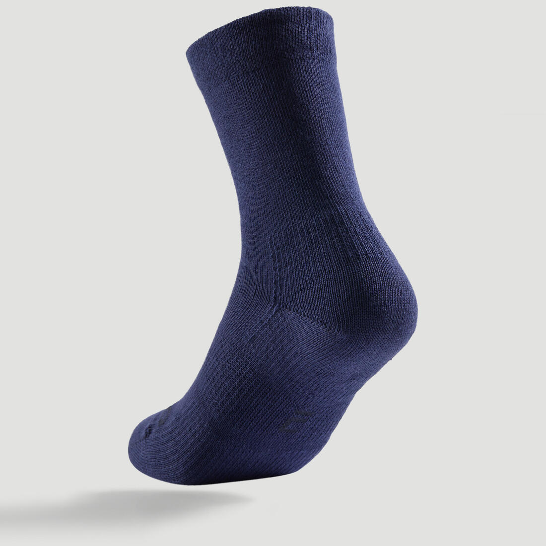 CHAUSSETTES DE SPORT HAUTES ENFANT RS 60 BLANC MARINE LOT DE 3.