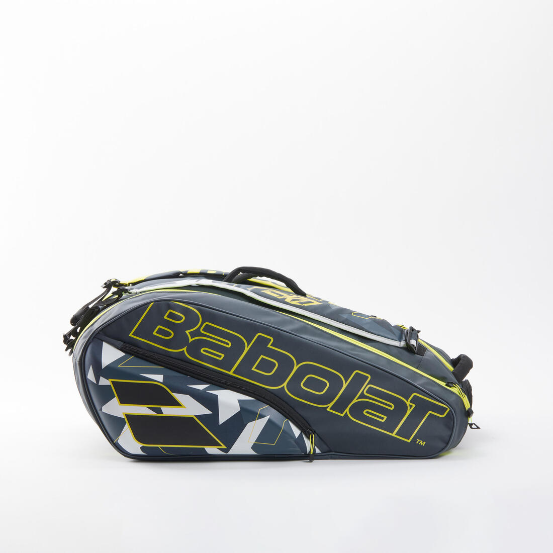 SAC DE TENNIS THERMOBAG - BABOLAT RH12 PURE AERO 12 RAQUETTES GRIS JAUNE