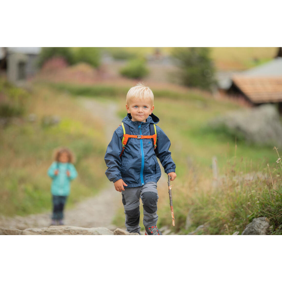 Veste imperméable de randonnée enfant - MH500 KID - 2-6 ANS