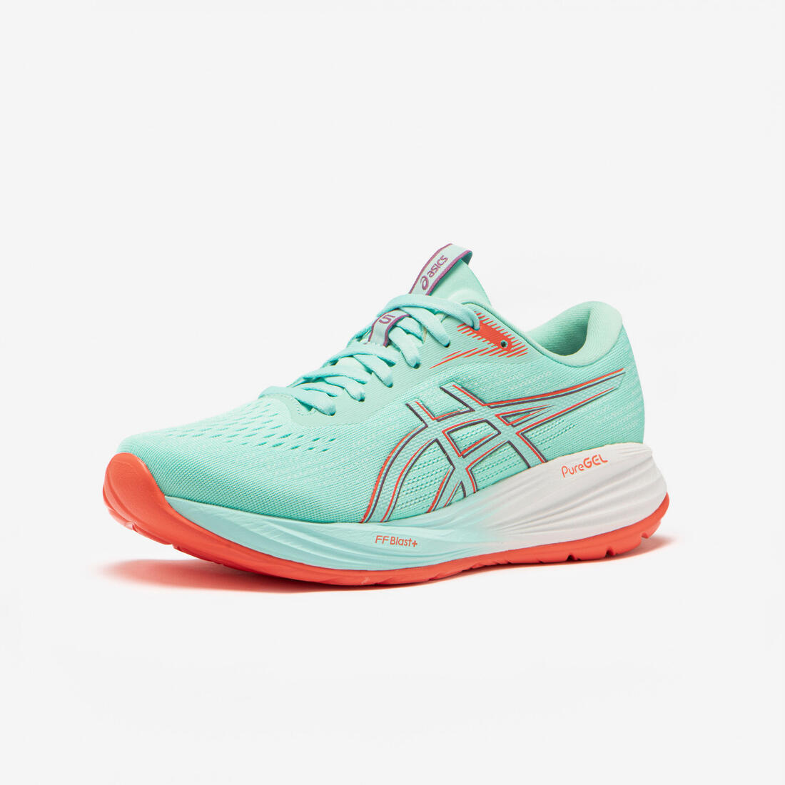 Chaussure de running femme, Asics Gel Stratus 5 turquoise et