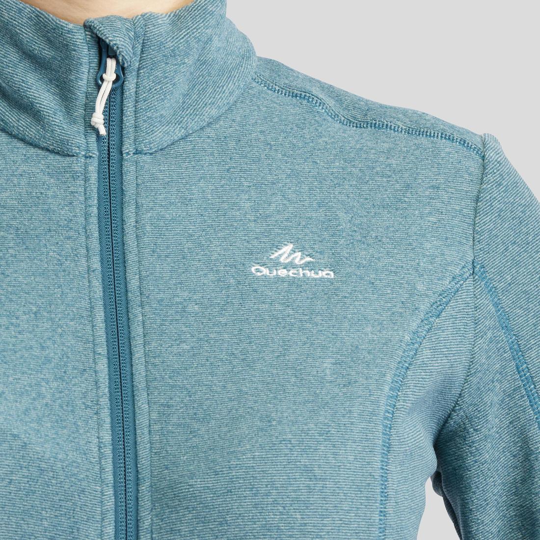 Polaire de randonnée montagne femme, MH100 full zip
