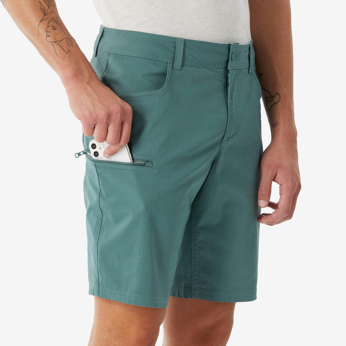 Short de randonnée homme, NH500 Regular